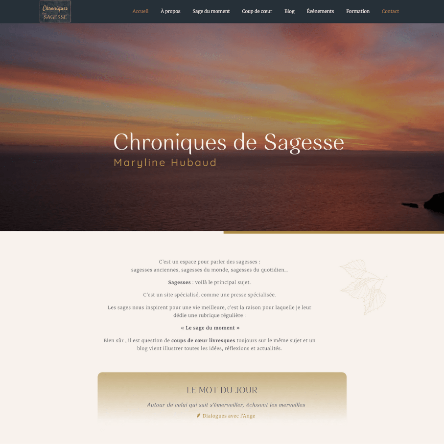 Site Maryline Hubaud